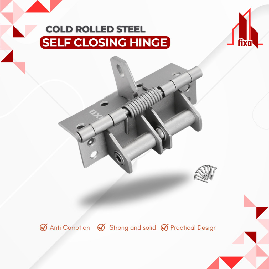 FIXA Engsel Pintu Otomatis Self Closing Spring Door Closer 90 Derajat