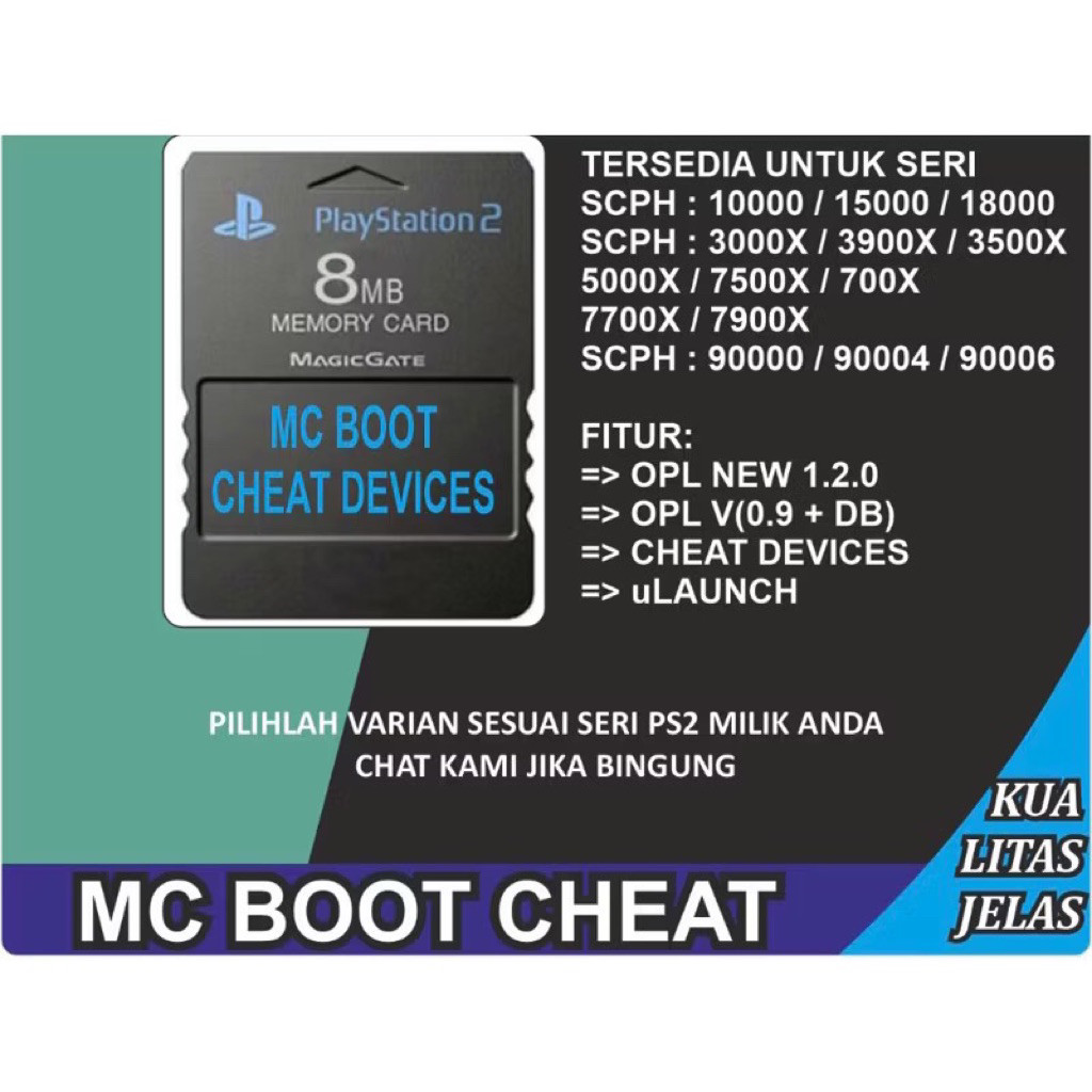 Jual MC BOOTING & CHEAT DEVICE PS2 - Support All FAT Series Playstation ...