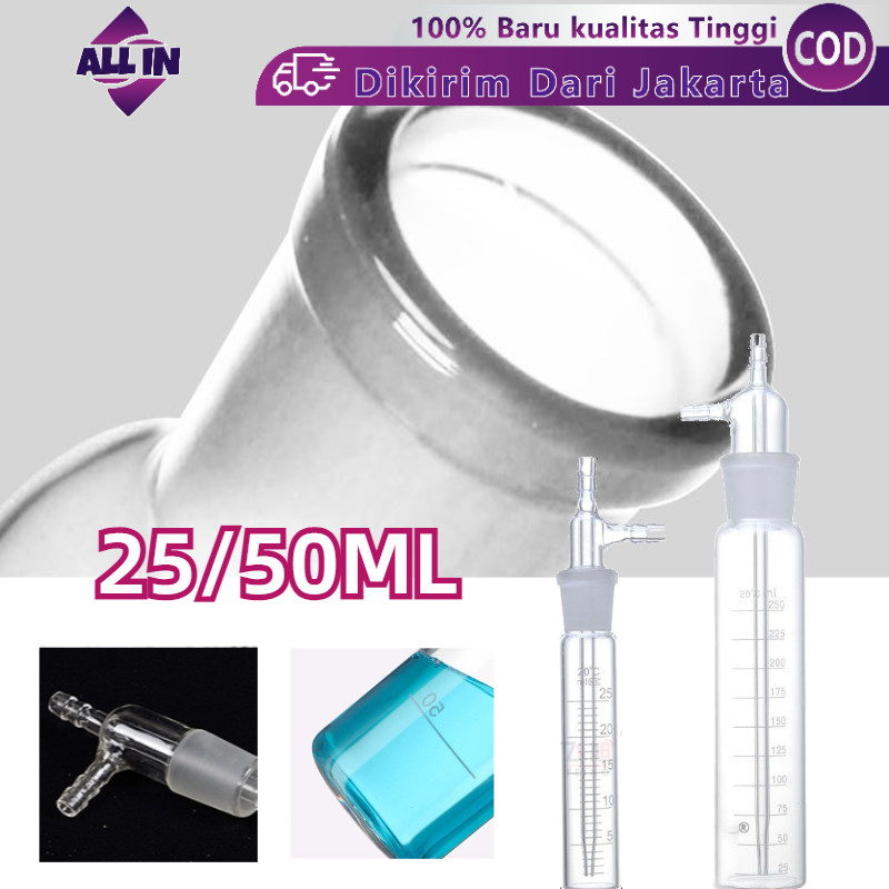 Jual Glass Impinger 25ml 50ml Midget Inpinger Untuk Buat Mendeteksi ...