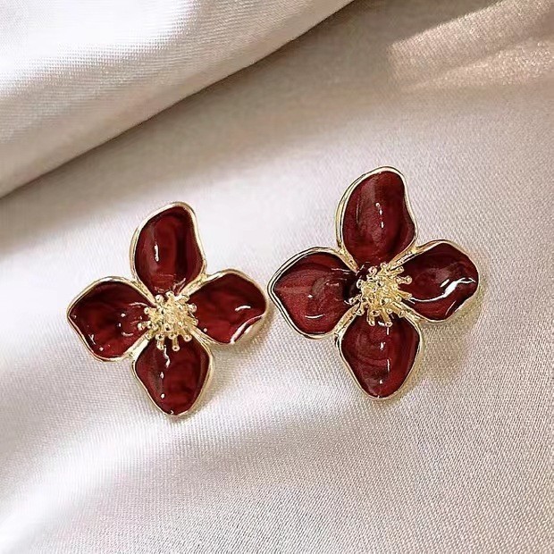 Jual RRNS 585 Anting Stud Bunga Anting Wanita Tusuk Fashion Alloy Gaya ...