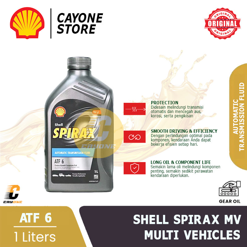 Jual SHELL Oli Transmisi Matik Spirax S6 ATF MULTI VEHICLE (MV) 1 L ...