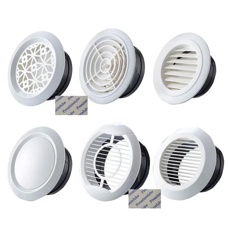 Jual 3" 4“ 5” 6“ 8” White ABS Plastic Round Air Vent Grill Cover ...