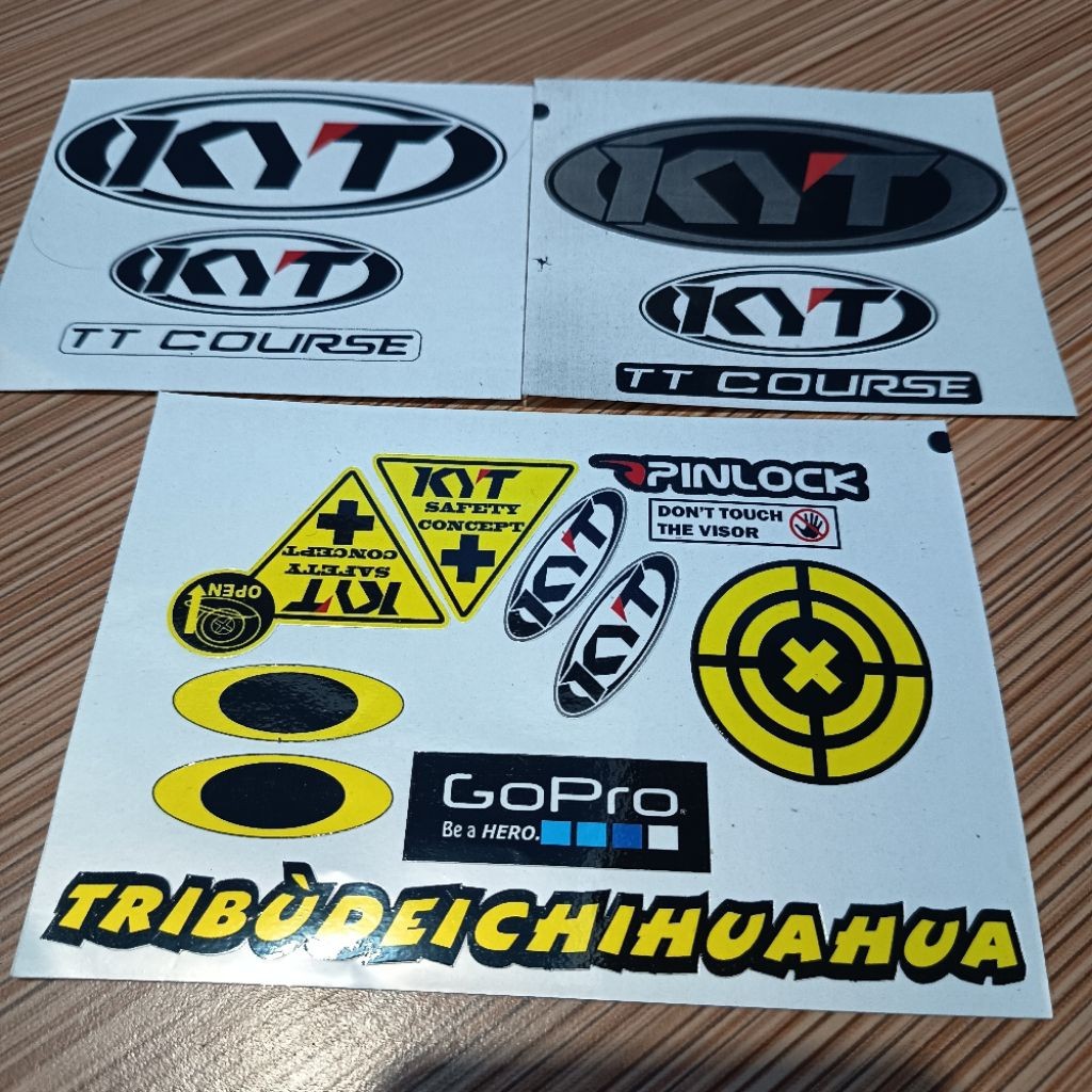Jual STIKER KYT TT COURSE + STIKER VISOR KYT MODEL PRINYCUT | Shopee ...