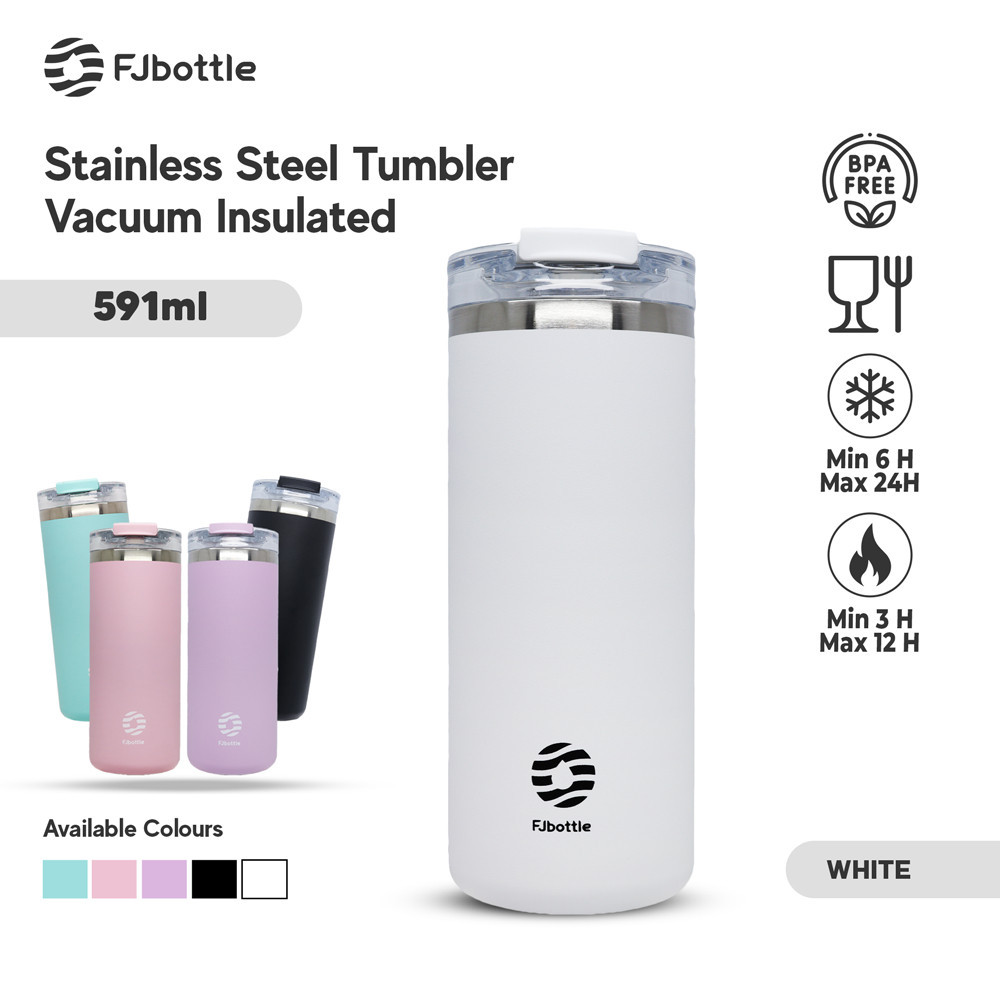 Jual FJbottle - SR2033 Botol Minum Stainless Steel Tumbler Kopi 591ml ...
