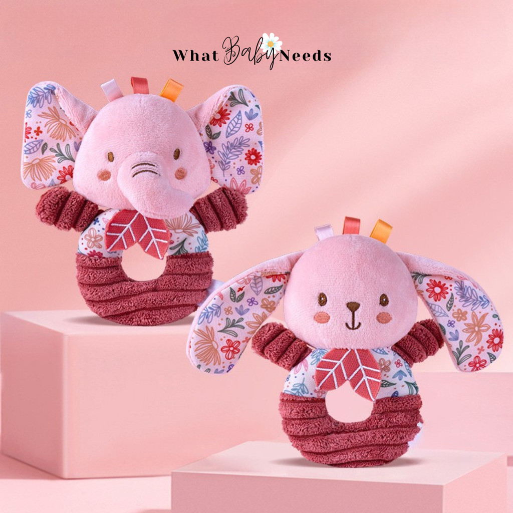 Jual Pinky Baby Rattle /Boneka Rattle Kelinci Gajah /Mainan Tanggan ...