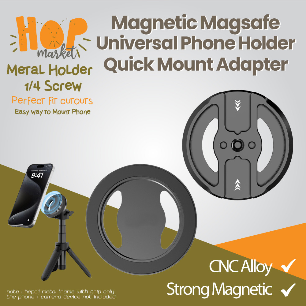 Jual HEPAiL MS06 Magnetic Mount to 1/4 Adapter Magsafe Converter for ...