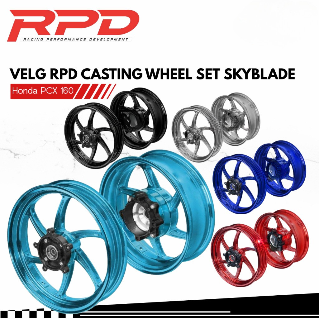 Jual Set Velg RPD Skyblade PCX ADV 160 ABS CBS Original RPD Casting ...