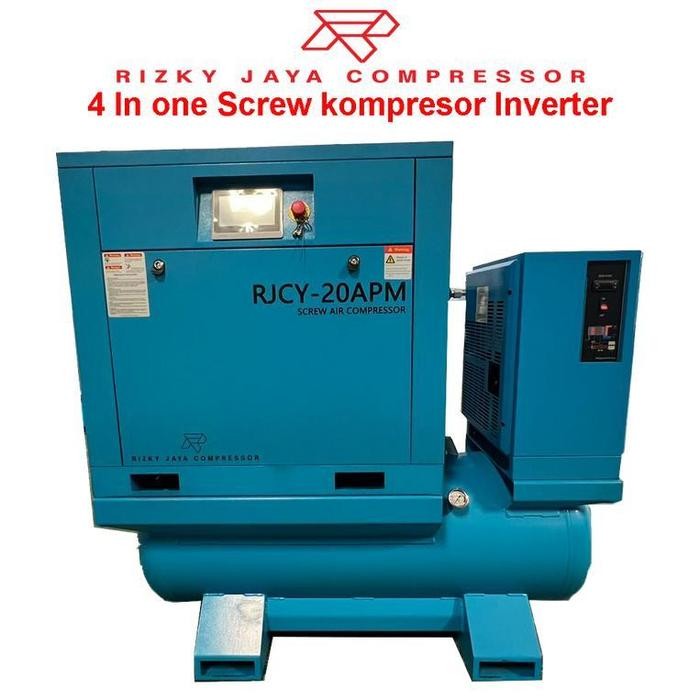 Jual Kompresor Screw Inverter 10hp & 20hp 4 in one Kompresor Angin 10 ...