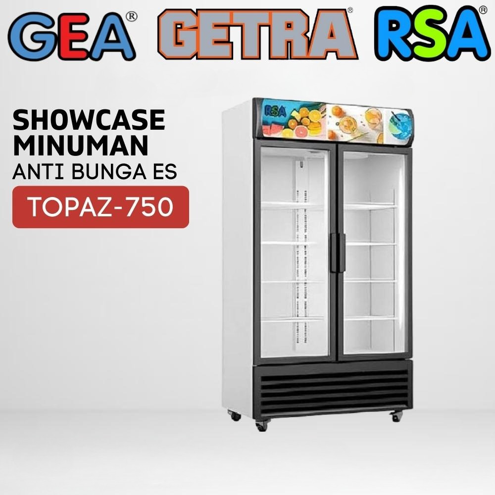 Jual RSA by GEA Showcase 2 Pintu 730 Liter 4 Rak Chiller Cooler Display ...
