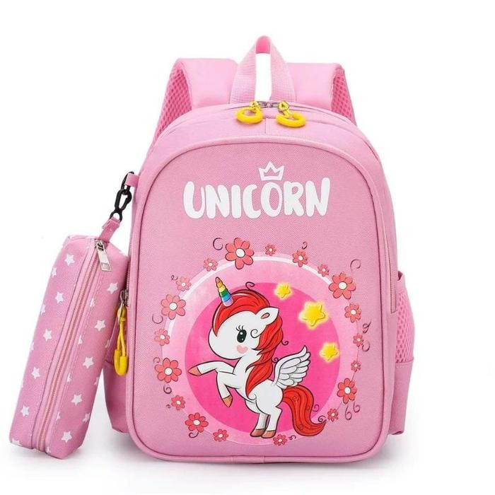 Jual Tas Sekolah Anak Perempuan / Tas Unicorn anti air / Tas TK Sd ...