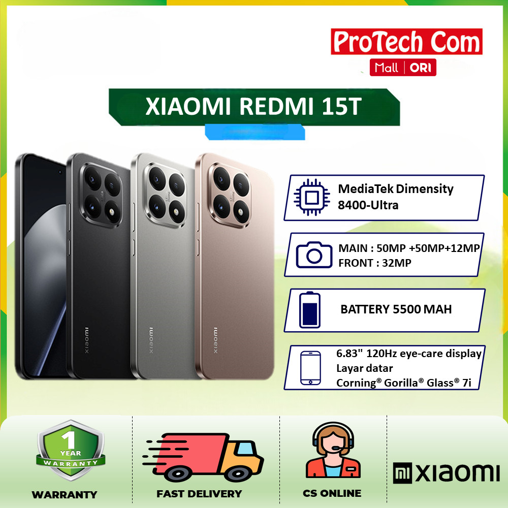 Jual Xiaomi 15T  12/512GB  | Leica Summilux Optical Lens Dimensity 8400 Ultra 6.83 120hz Eye Care Display Massive 5500mah (typ) Battery 67w Hypercharge Official Store  I.27662413 - View #11