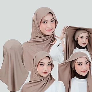 RIFANYHIJAB Lateefa Pashmina Ovan Instant Inner Bando Bandana Ciput Meleyot Kaos Jersey