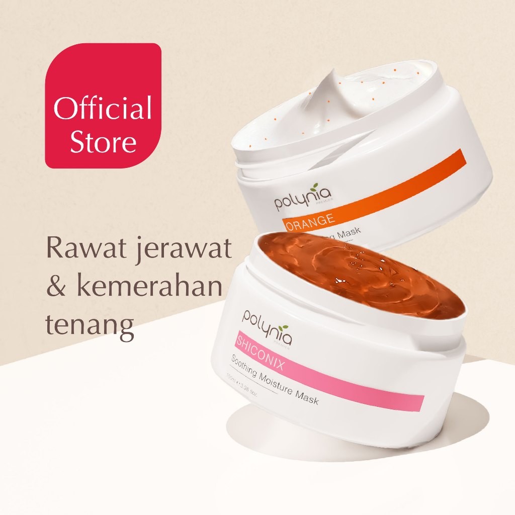 Jual POLYNIA | Orange Brightening + Shiconix Soothing Face Mask ...