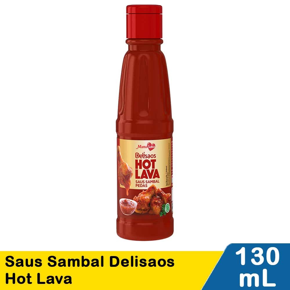 Jual MAMASUKA SAUS SAMBAL DELISAOS HOT LAVA 130/160g | Shopee Indonesia