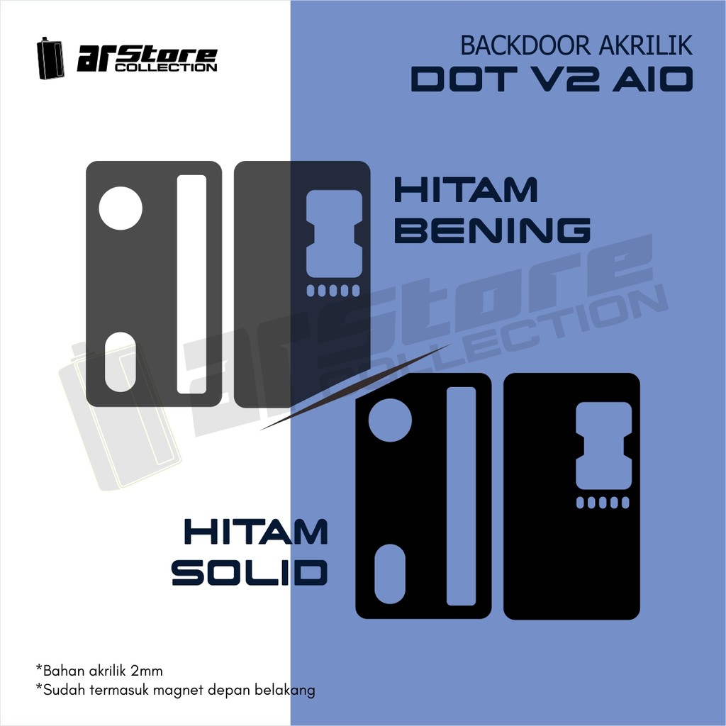 Jual PANEL BACKDOOR AKRILIK PULSE DOT V2 AIO HITAM | Shopee Indonesia
