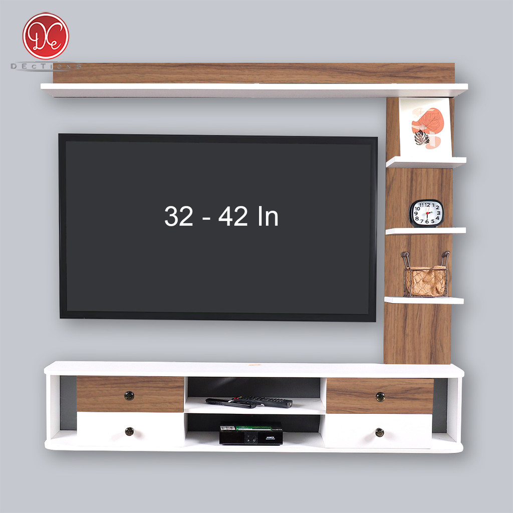 Jual Dections Set Furniture Rak / Meja Backdrop TV Tempel Dinding 4 ...