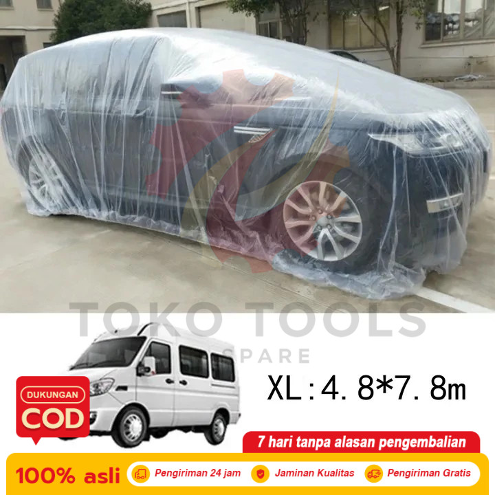Cover Mobil Plastik Tahan Air – Pelindung Eksterior Full Body Transparan