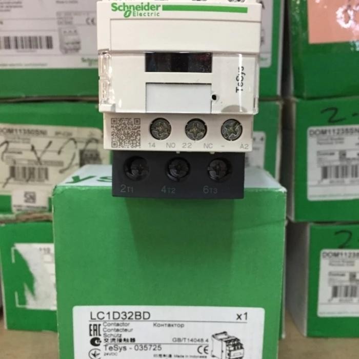 Jual Contaktor/Kontaktor Schneider LC1D32BD 24VDC NEW GRES | Shopee ...