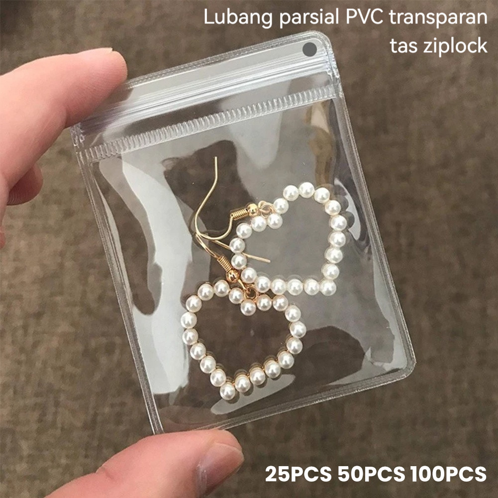 Jual 25/50/100PCS PVC pouch 6 x 8 cm Zip Lock Zipper Storage Bag Tas ...