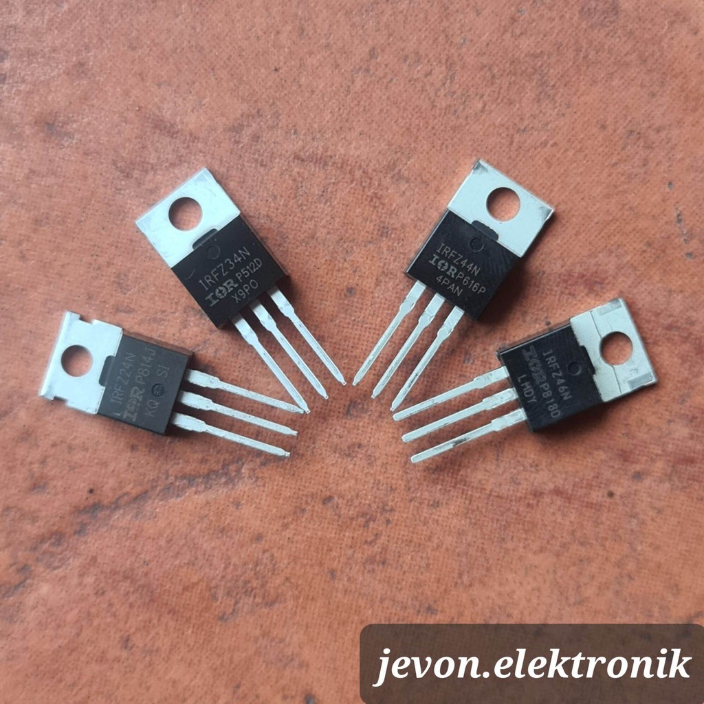Jual IC Transistor IRFZ 24 34 44 46 N Original IOR IRFZ24N IRFZ34N ...