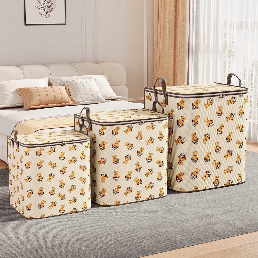 HL0763 Storage Box Lipat Serbaguna Motif Bear Jumbo 140L 180L