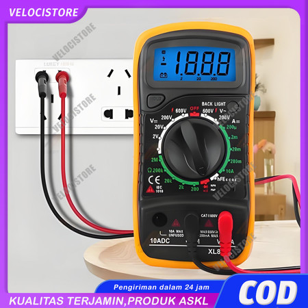 Jual Multimeter digital XL830L portable penguji tegangan AC DC ...