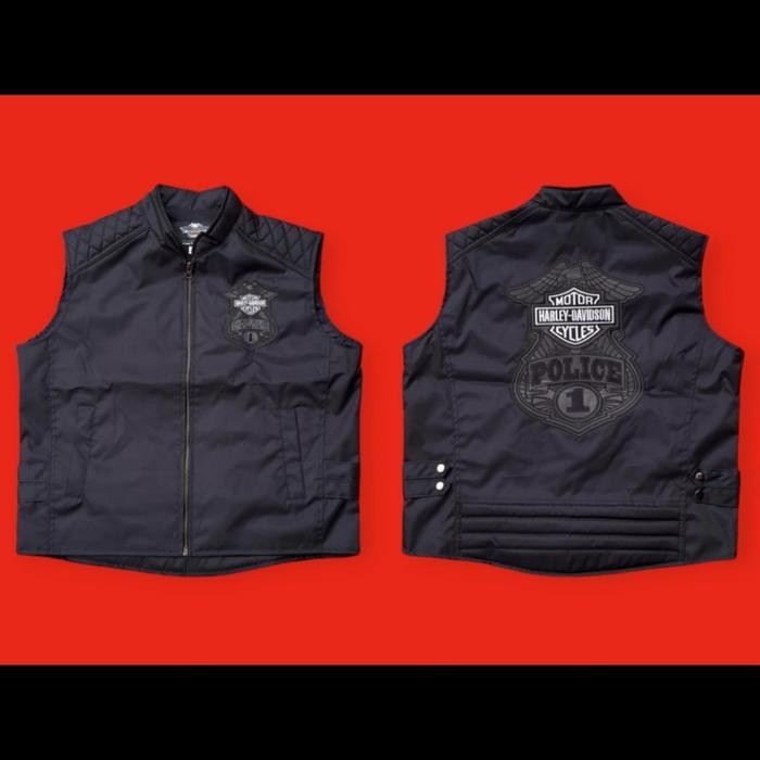 Jual Rompi Bikers Rompi Vest Rompi Logo Harley Police Rompi Moge Pesan ...
