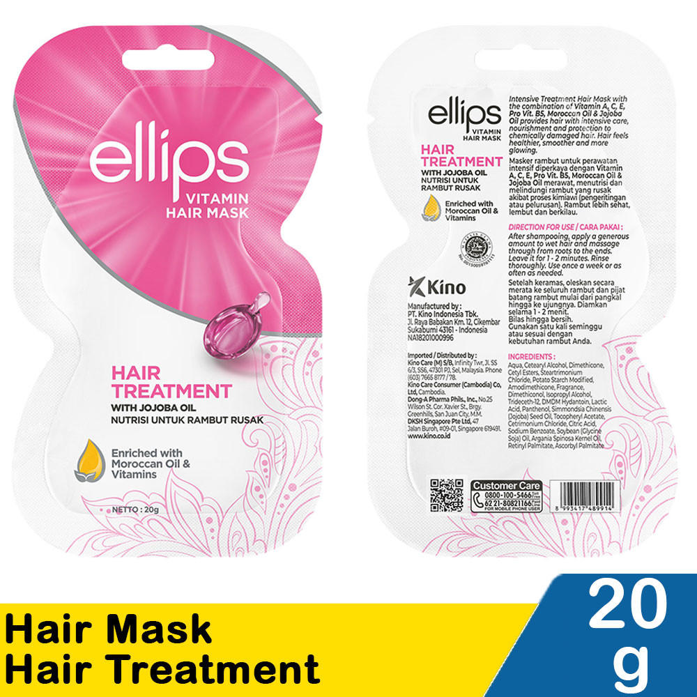 Jual ELLIPS HAIR MASK HAIR TREATMENT 20g | Shopee Indonesia