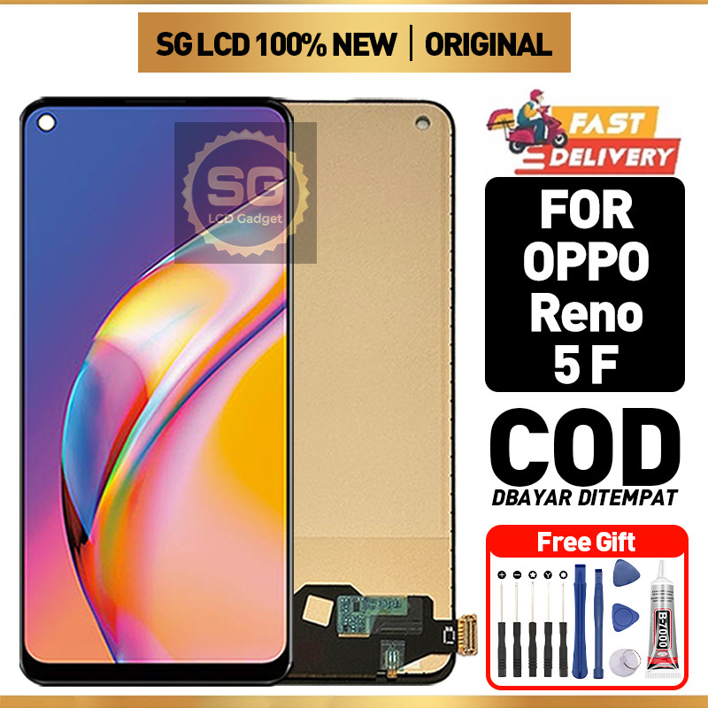 Jual SG LCD for OPPO Reno 5F Fullset hp layar Touchscreen murah For ...