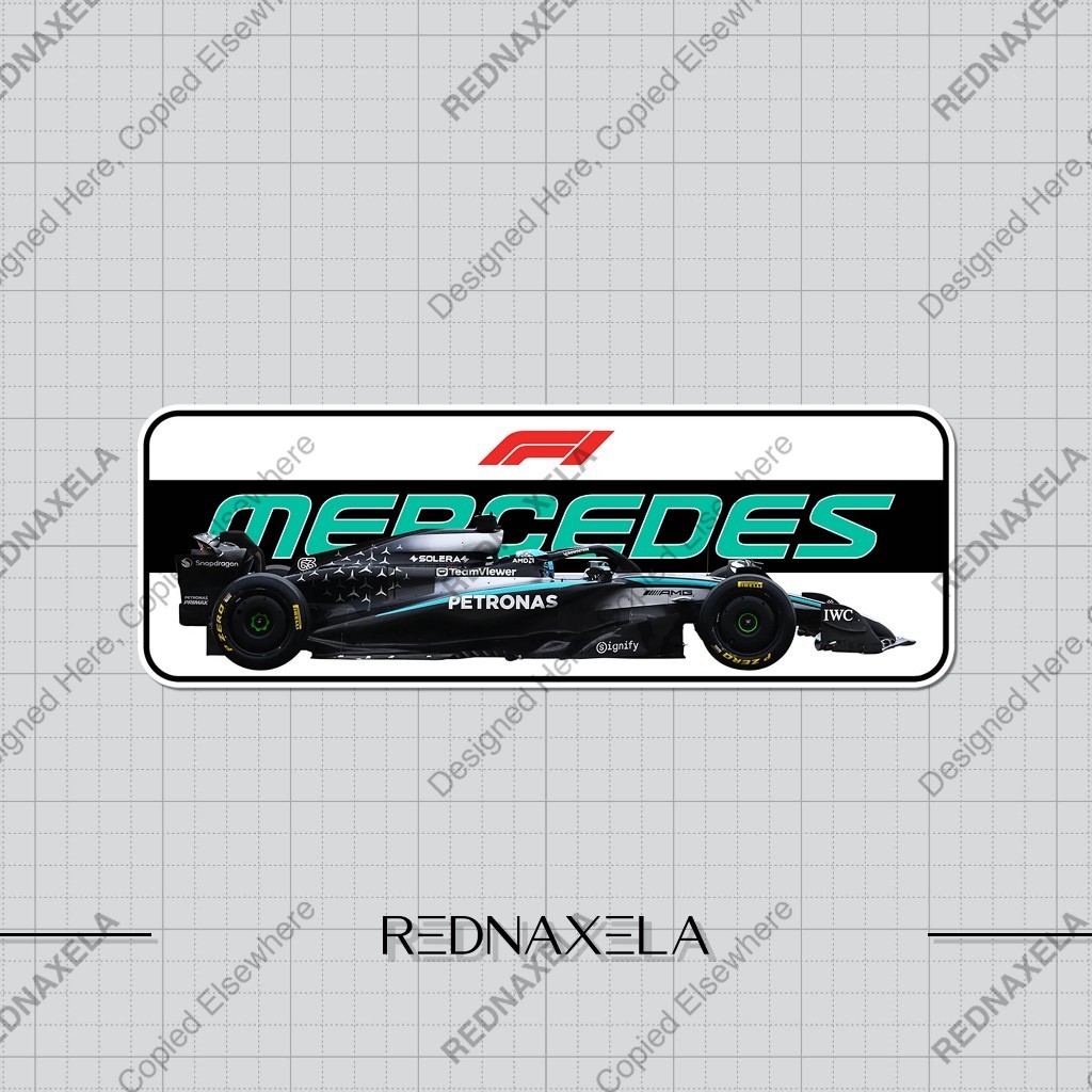 Jual Stiker Vinyl Formula 1 Racing Team Mercedes Outdoor High Quality ...