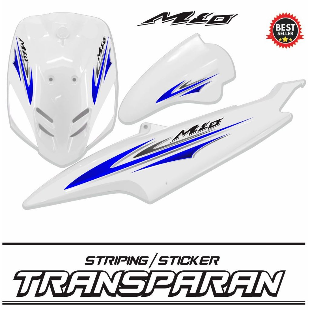 Jual VARIASI MIO OLD STIKER MIO SMILE STRIPING TRANSPARAN MIO OLD ...