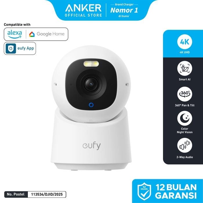Jual Anker Eufy Indoor Cam E30 4K UHD Security Camera Night Vision 360 ...