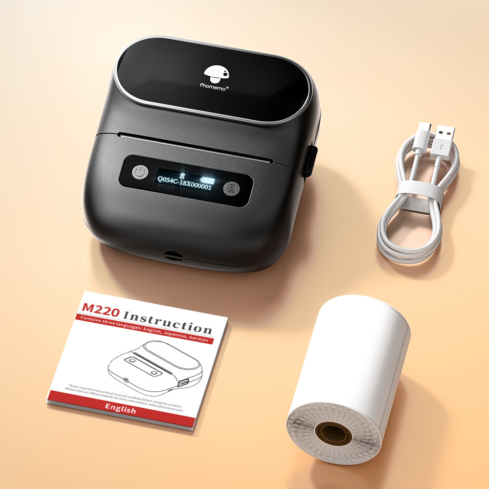 Jual Phomemo M220 75mm Wide Label Printer Portable Bluetooth Thermal ...