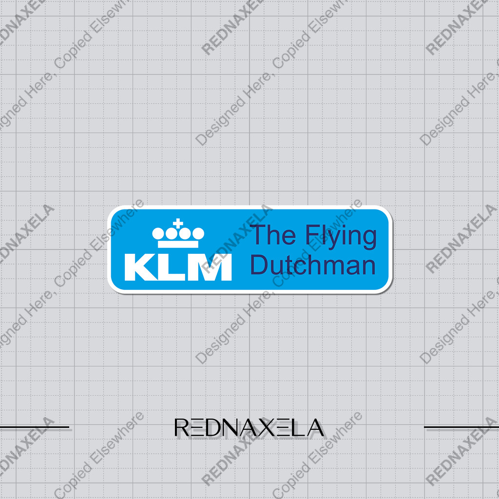 Jual Stiker Vinyl KLM Royal Dutch Airlines 3 Stiker Koper Travel ...