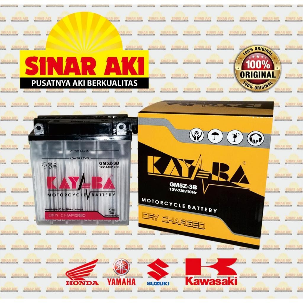 Jual VG26WS Aki Motor KAYABA GM5Z-3B Original DRY Motor LEGENDA VEGA ...