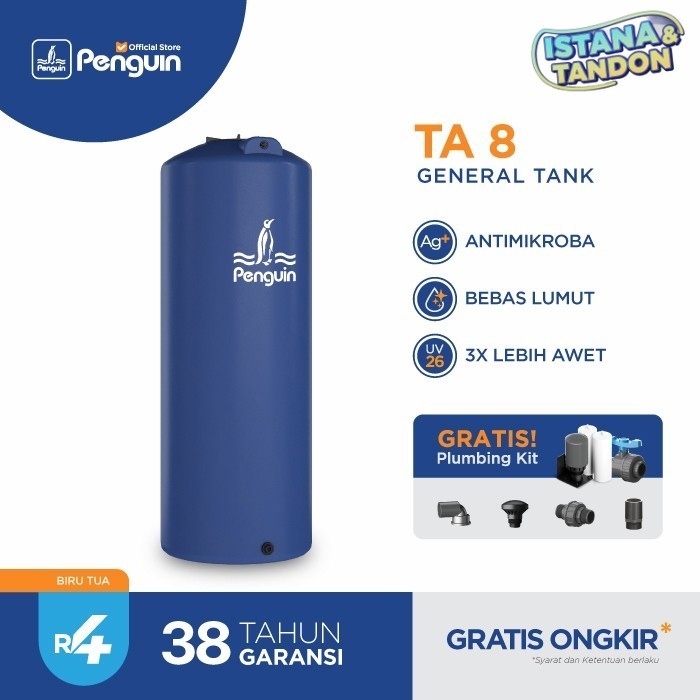 Jual Tangki Air Tandon Air Toren air Penguin TA 08 Ramping Slim Tall ...