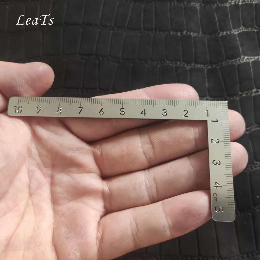 Jual New Leather Craft Ruler Metal Angle Square Measuring L-Shaped ...