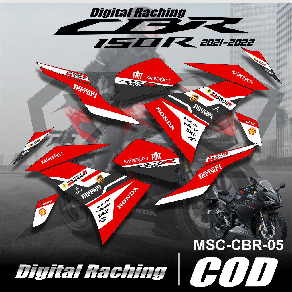 Jual (COD) STRIPING CBR NEW 2021 - Sticker Striping Variasi list Honda ...
