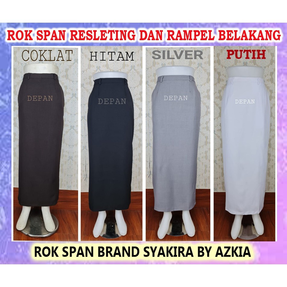 Jual LAVONNE.STORE Rok Span Syakira warna kuning-merah-Cokelat tua ...
