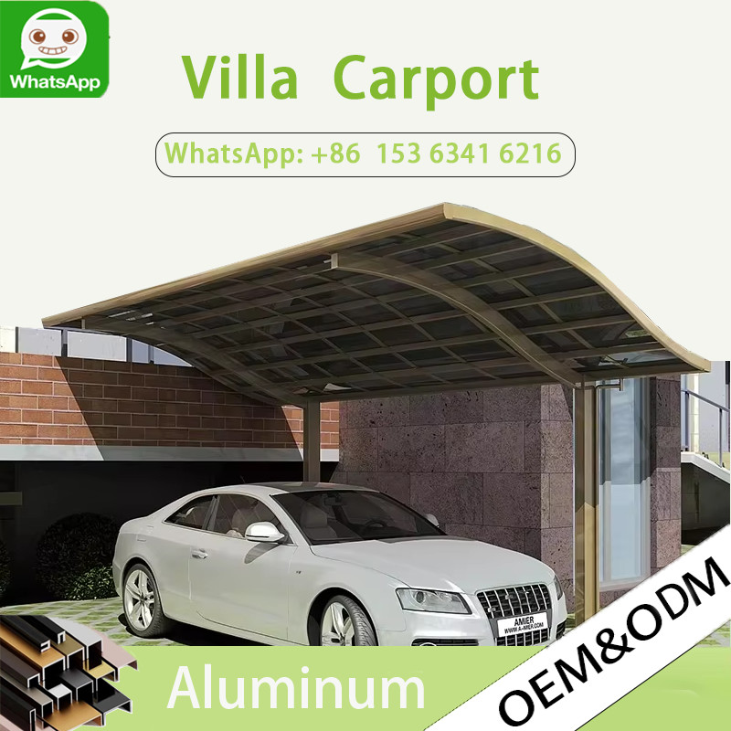 Aluminum multifunctional carport garage aluminum carport modern design carport parking shed wooden carport design