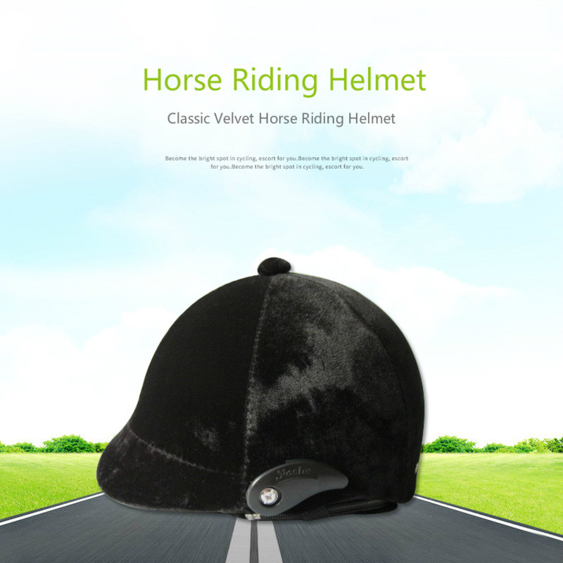Jual Horse Riding Helmet Classic Velvet Safety Cap Adults and -ildren ...