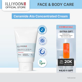 ILLIYOON Ceramide Ato Cream  - Pelembap Wajah dan Badan Untuk Kulit Sensitif - Menjaga Skin Barrier