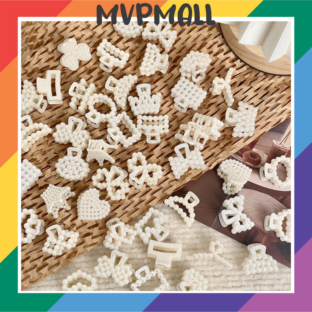 Jual (Harga 1 Biji) Small Pearl Clip Mix Jepit Rambut Wanita Aksesoris ...