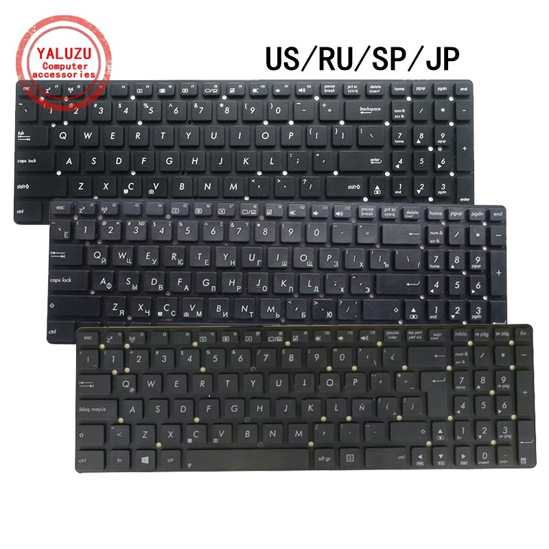 Jual US/RU/SP/JP NEW Laptop Keyboard For ASUS R500V R700V K55A K55V/VJ ...