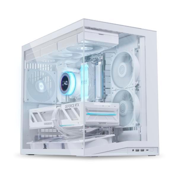 Lian Li O11 Dynamic Mini V2 Flow | ATX PC Case Include 5 Reverse Fans - White