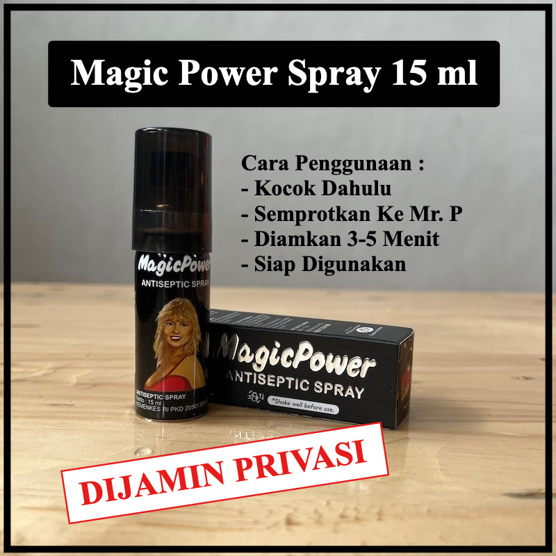 Jual Magic Spray 15 ml Botol Magic Power Spray Stamina Tahan Lama Pria ...
