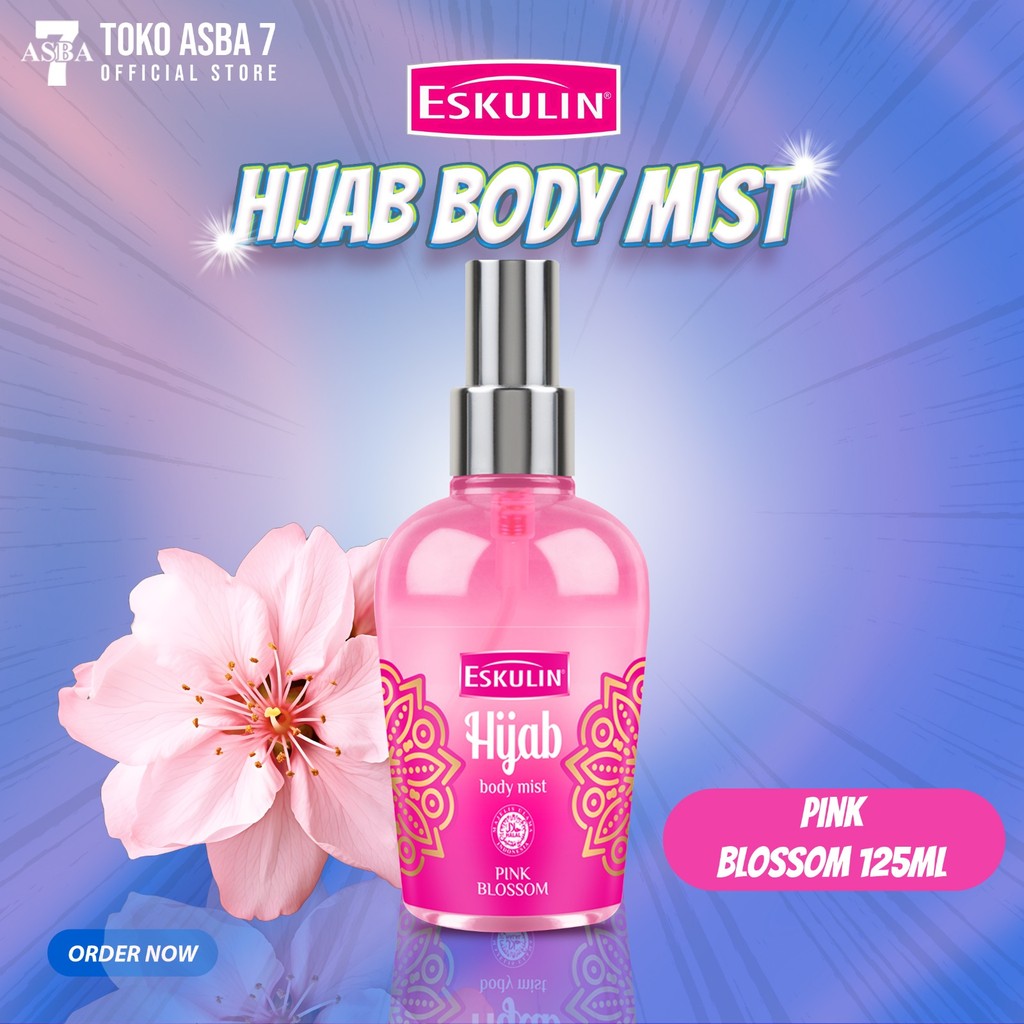 Jual ESKULIN HIJAB BODY MIST PINK BLOSSOM 125ML | Shopee Indonesia
