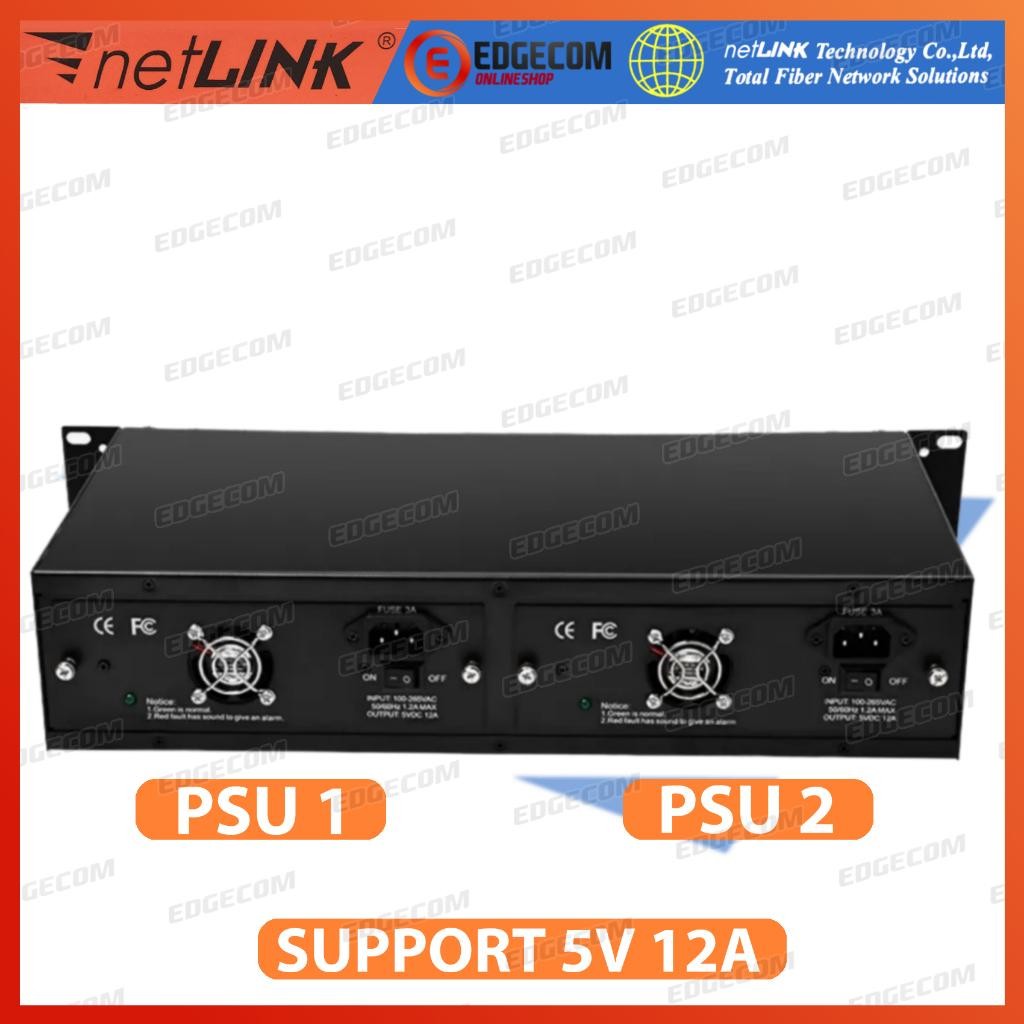 Jual RACK MOUNTING HTB 14 SLOT MEDIA CONVERTER + DOUBLE POWER PSU 5V ...