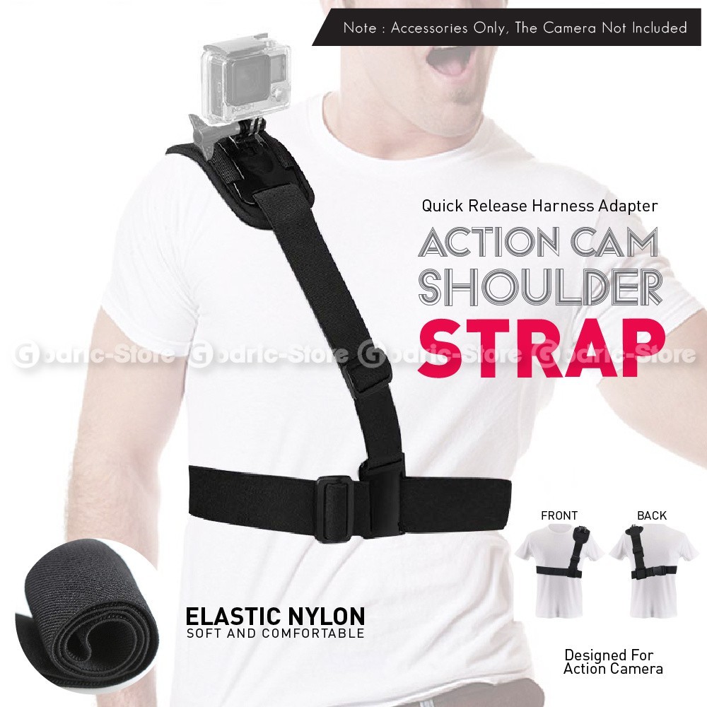 Jual Shoulder Strap Belt Chest Mount Action Camera For GOPRO HERO ...