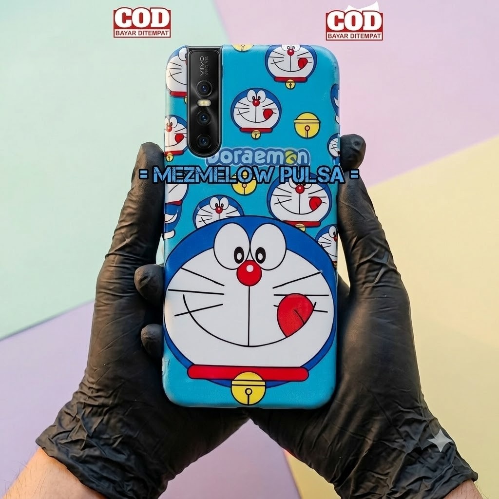 KUCING 08 | Silicone Casing Kartun Lucu Caseng Softcase Case VIVO V15 BIASA